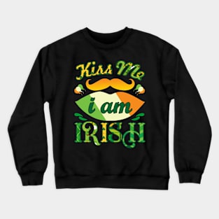 kiss me I am Irish Crewneck Sweatshirt